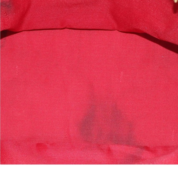 Auth FENDI Leopard Canvas Vanity Pouch Brown Red - Picture 9 of 12